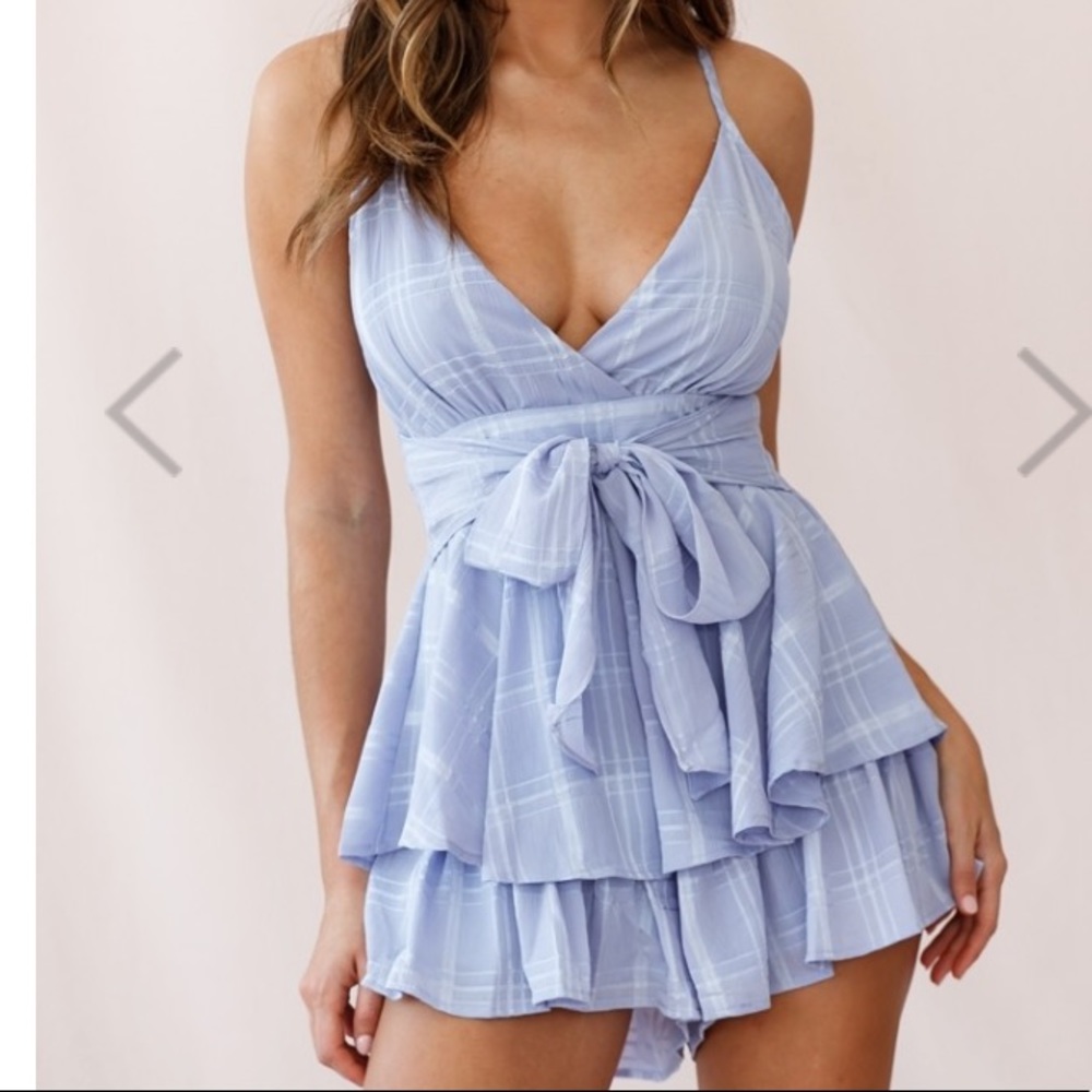 Selfie Leslie Summer Romper Purple/Lavender